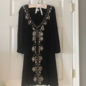 O’Neill Black Dress with Cream Detail